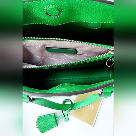 Michael Kors PALM Green Chantal Small Messenger Satchel Crossbody NWT! - Picture 9 of 13